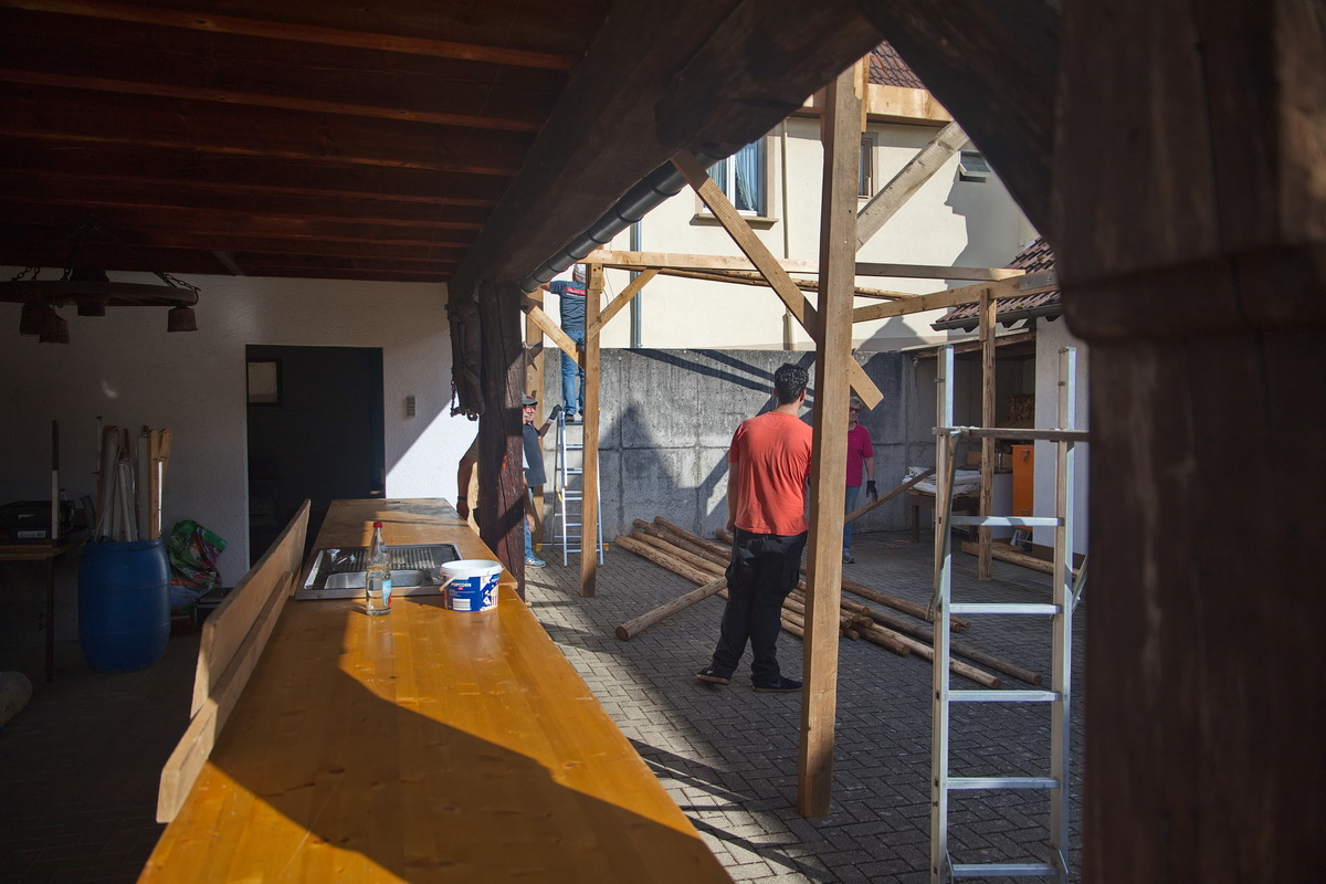 Die Theke steht, die Laube folgt