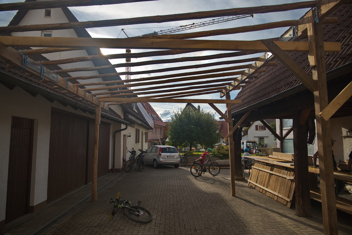 Das Grundgerüst steht